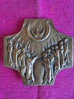 Bronzen plaquette., Antiek en Kunst, Antiek | Religie, Ophalen of Verzenden