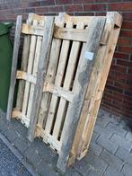 Europallets 2 stuks, 10 euro voor beide. Maat: 120x100x13cm, Doe-het-zelf en Verbouw, Hout en Planken, Ophalen, Gebruikt, Pallet