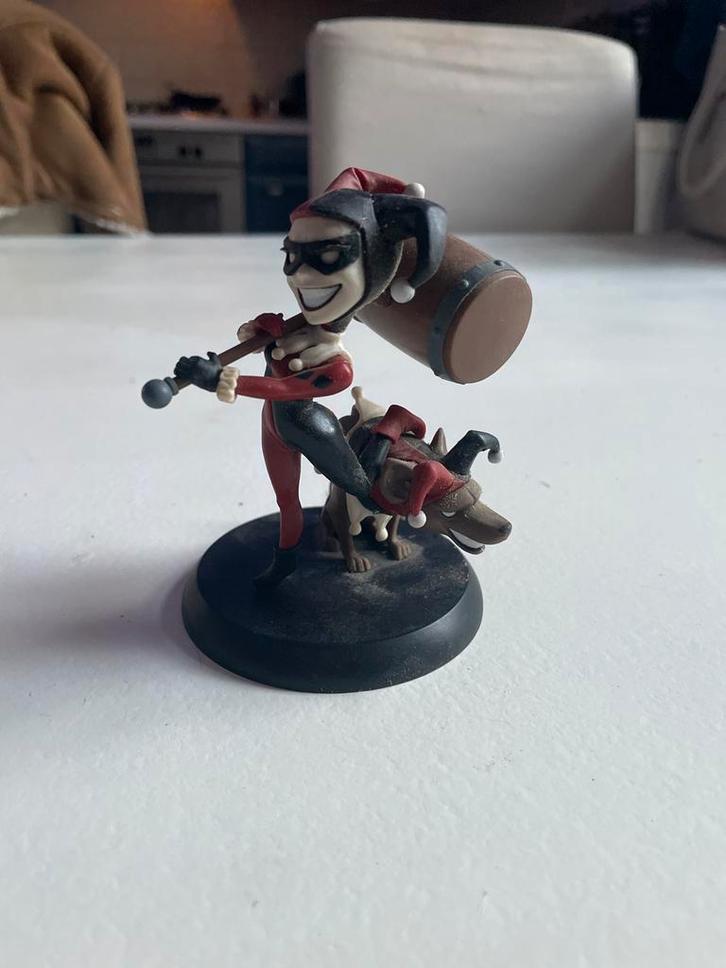 Harley Quinn Beeldje met Hamer en Hond, Verzamelen, Poppetjes en Figuurtjes, Gebruikt, Ophalen of Verzenden