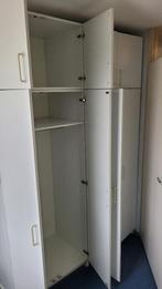 2 x kledingkast 180x80x60 (hxbxd) + opzetkast 50 hoog, Huis en Inrichting, Ophalen, Gebruikt, Met hangruimte, 50 tot 100 cm