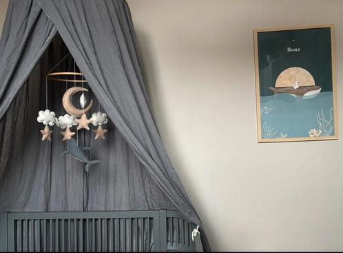 Bedhemeltje met walvis hanger, Kinderen en Baby's, Kinderkamer | Inrichting en Decoratie, Zo goed als nieuw, Klamboe, Ophalen of Verzenden