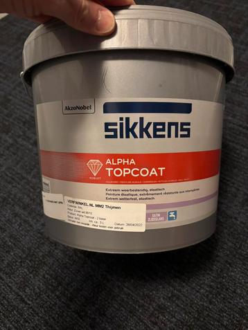 Sikkens Alpha Topcoat 5 liter - RAL 9010 - ongeopende emmer beschikbaar voor biedingen