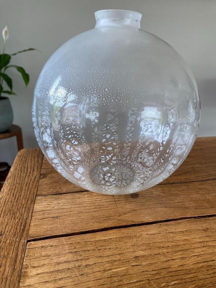 Copier glazen bol, Antiek en Kunst, Antiek | Glas en Kristal, Ophalen of Verzenden