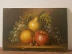 Olieverf appel peer en druiven Erikson, Antiek en Kunst, Ophalen