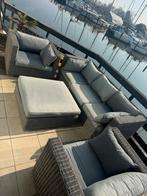 Luxe Wicker Loungeset 4-6 persoons tuinset, Tuin en Terras, Tuinsets en Loungesets, 6 zitplaatsen, Ophalen of Verzenden, Zo goed als nieuw
