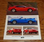 1998 Ford Mustang Cobra SVT Brochure USA, Ophalen of Verzenden, Zo goed als nieuw, Ford