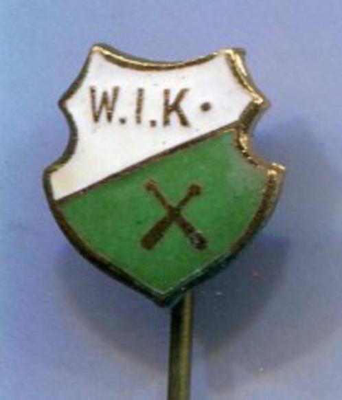 W.I.K. email op koper honkbal speldje ( Z_138a ), Verzamelen, Speldjes, Pins en Buttons, Zo goed als nieuw, Speldje of Pin, Sport