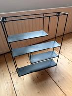 Zwarte metalen wandrek, Ophalen, Zo goed als nieuw