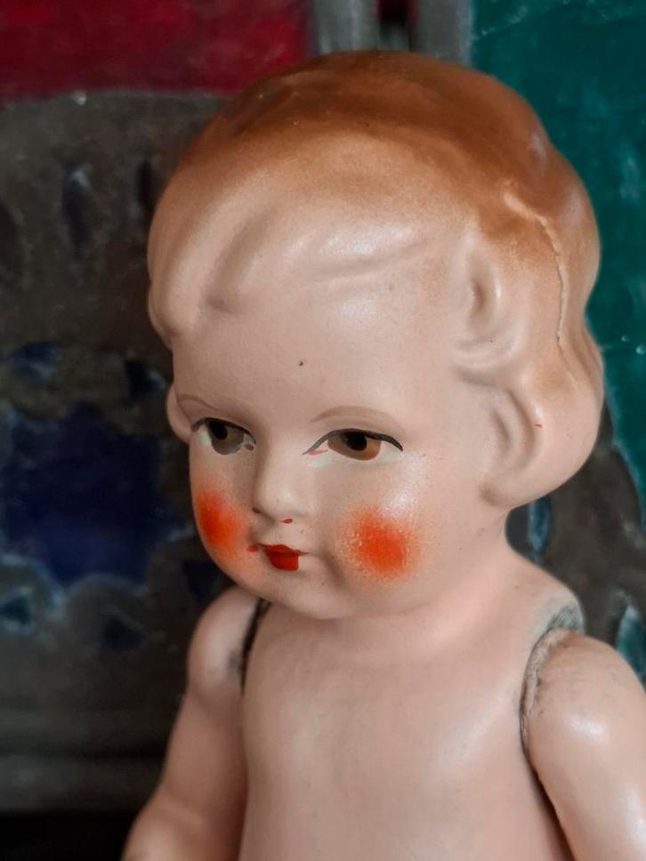 Brocant popje, Antiek en Kunst, Antiek | Speelgoed, Ophalen of Verzenden