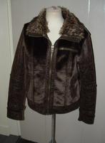 Gaaf! Geisha bruine leder - look jas jack maat S, Kleding | Dames, Jassen | Winter, Geisha, Ophalen of Verzenden, Gedragen, Bruin