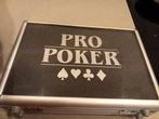 Pro pokerspel in koffer, Hobby en Vrije tijd, Gezelschapsspellen | Kaartspellen, Ophalen of Verzenden, Zo goed als nieuw