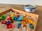 Nieuw! Houten sensory speelbak met kinetisch zand en figuren, Ophalen of Verzenden, Nieuw, Jongen of Meisje