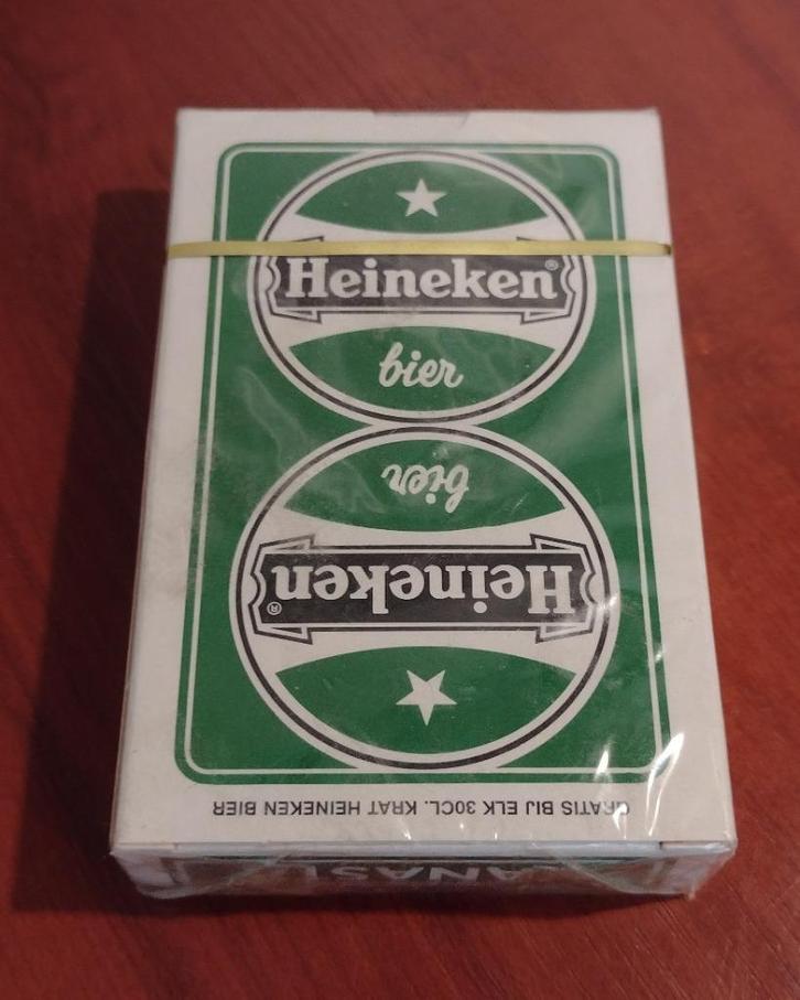 Heineken Speelkaarten Stock 52 kaarten Bridge/Canasta., Verzamelen, Biermerken, Nieuw, Overige typen, Heineken, Ophalen of Verzenden
