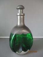 Leerdam - Gero tin fles groen, Antiek en Kunst, Antiek | Glas en Kristal, Ophalen of Verzenden