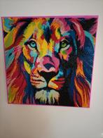 Leeuw schilderij, Minder dan 50 cm, Nieuw, Ophalen of Verzenden, Schilderij