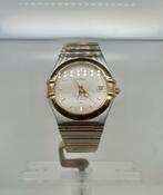 Omega Constellation Double Eagle - 18k Goud/Staal, Leer, Polshorloge, Ophalen of Verzenden, Zo goed als nieuw