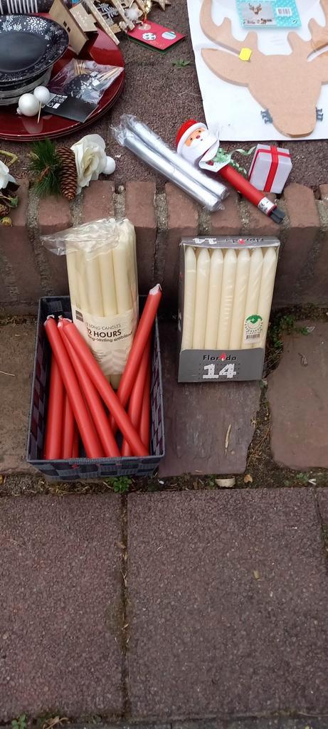 Megaveel kerstspullen nieuw gebruikt kaarsen kransen lichtje, Diversen, Kerst, Zo goed als nieuw, Ophalen