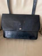 Vintage PTT posttas, Gebruikt, Zwart, Leer, Ophalen