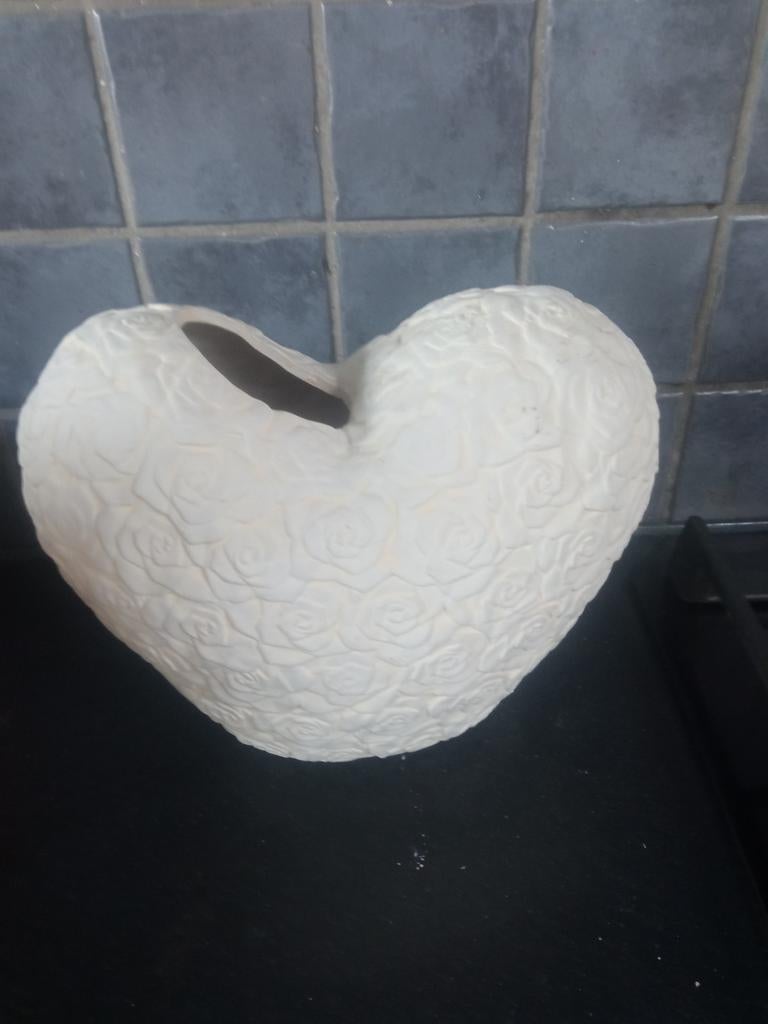 Hartvormige .Vaas, Ophalen of Verzenden, Zo goed als nieuw, Minder dan 5 flessen, Minder dan 50 cm