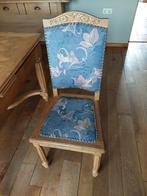 Antieke eiken eethoek met 6 stoelen. Prima staat!, Ophalen