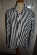 U.S. Polo ASSN overhemd, grijs/wit streep, mt XXL, U.S. Polo Assn., Ophalen of Verzenden, Zo goed als nieuw, Overige halswijdtes