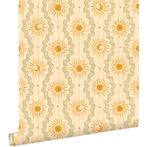 Esta behang Pom Pom Pie raceauto/zon/maan, Ophalen of Verzenden, Nieuw, Wanddecoratie