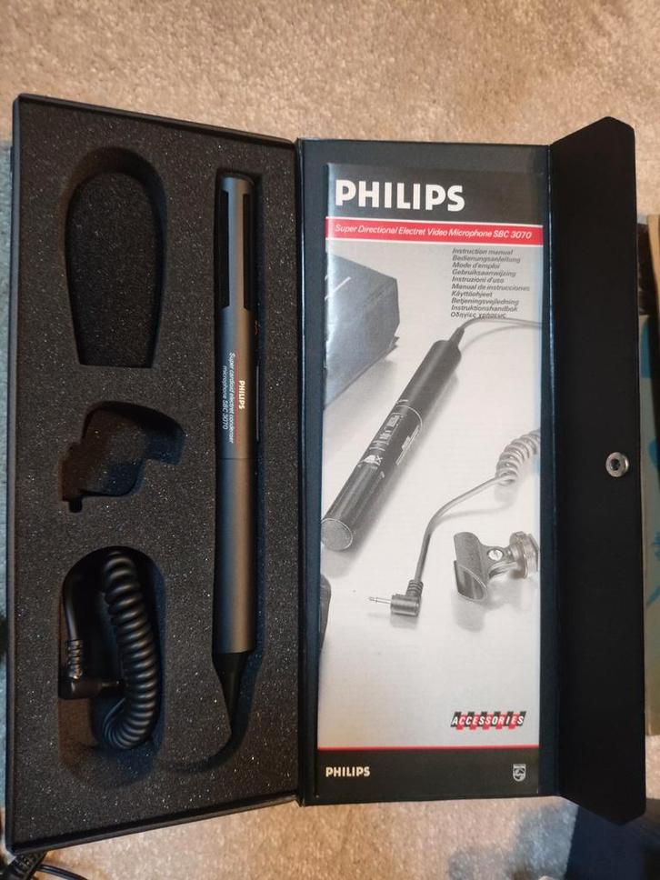 Philips SBC 3070 Videomicrofoon - Zo goed als nieuw!, Muziek en Instrumenten, Microfoons, Gebruikt, Instrumentmicrofoon, Ophalen of Verzenden