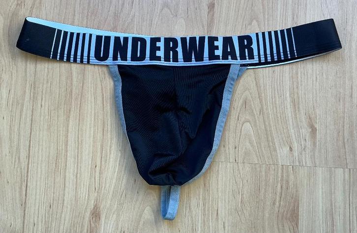 String "Underwear", maat M, zwart, nieuw gay / hetero, Kleding | Heren, Ondergoed, Slip, Zwart, Ophalen of Verzenden