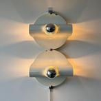 OPRUIMING  jaren 60 70 metalen Space age Italiaans design, Huis en Inrichting, Lampen | Wandlampen, Gebruikt, Post modern, Arteluce
