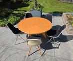 Vitra Gueridon + 5 vintage Herman Miller fiberglas stoelen, Ophalen of Verzenden, Zo goed als nieuw