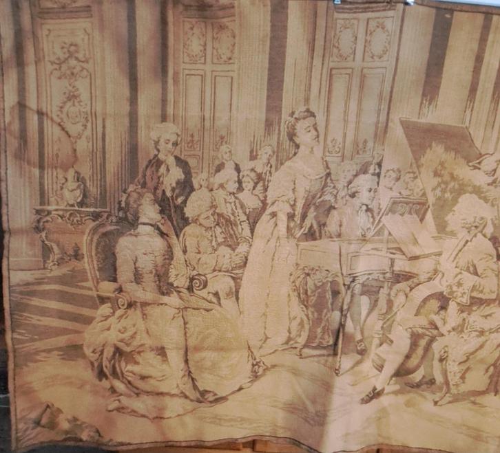 klassiek en romantisch tegelijk gobelin-wandtapijt, Antiek en Kunst, Antiek | Kleden en Textiel, Ophalen