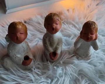 3 Aardewerk Engeltjes - Jullar Spain  beschikbaar voor biedingen