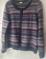 fijn kleurrijk noors fair isle wollen gebreid vest Esrpit L, Kleding | Dames, Blauw, Maat 42/44 (L), Ophalen of Verzenden, Zo goed als nieuw