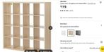 KALLAX open kast, Ophalen, Gebruikt, 100 tot 150 cm, 100 tot 150 cm