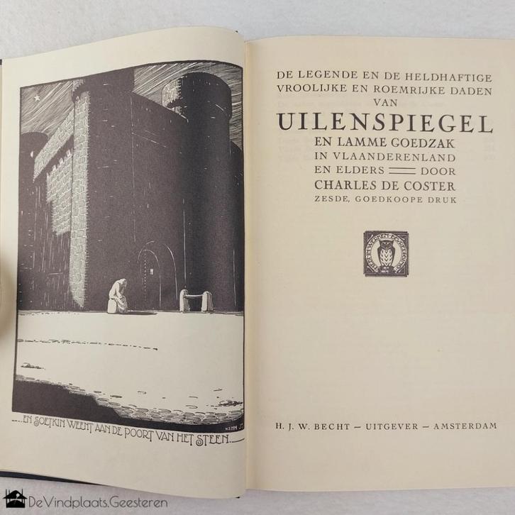 Uilenspiegel - Ch. de Coster / Albert Hahn jr., Boeken, Literatuur, Zo goed als nieuw, Nederland, Ophalen of Verzenden