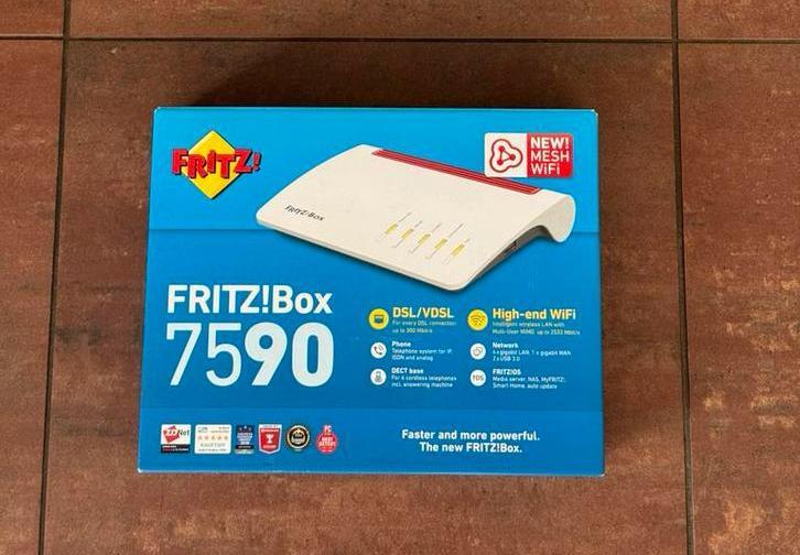 FRITZ!Box 7590 zo goed als nieuw, Computers en Software, Routers en Modems, Zo goed als nieuw, Router, Ophalen of Verzenden