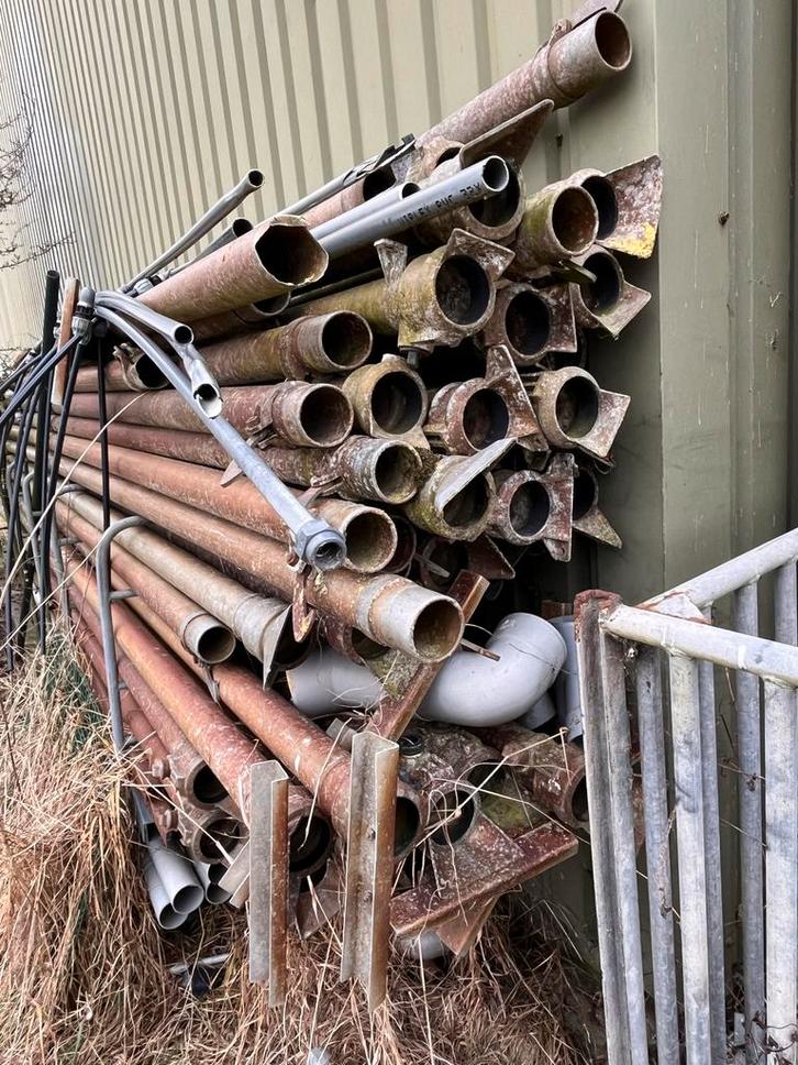 Partij aluminium beregenings buizen, Doe-het-zelf en Verbouw, Buizen en Afvoer, Overige typen, Aluminium, 6 meter of meer, 80 mm of meer