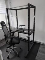 Power Rack + Bureau, Gewichten & Bankje, Sport en Fitness, Ophalen of Verzenden, Zo goed als nieuw, Krachtstation