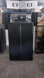 Nette Zwarte metalen roldeurkast, archiefkast, Gebruikt, 100 tot 150 cm, R, Meerdere deuren