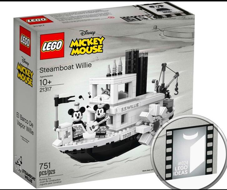 Gloednieuwe Legoset ‘STEAMBOAT WILLIE’ - MISPRINT! EXCUSIEF!, Kinderen en Baby's, Speelgoed | Duplo en Lego, Nieuw, Lego, Complete set