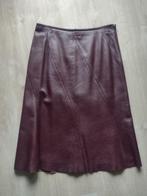 Leren rokje, bordeaux, gevoerd, mt. 36, Kleding | Dames, Rokken, Overige kleuren, Nieuw, Ophalen of Verzenden, Maat 36 (S)