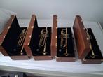 4x First Brass trompet, Ophalen, Gebruikt, Bes-trompet, Met koffer