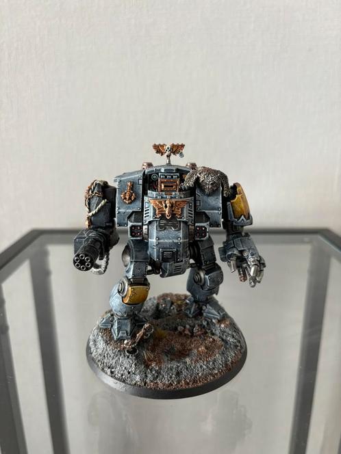 Space wolves Dreadnought warhammer 40k 40000 kitbashed, Hobby en Vrije tijd, Wargaming, Zo goed als nieuw, Figuurtje(s), Ophalen of Verzenden