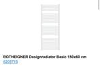 Handdoekradiator wit 150x60 nieuw in doos – ROTHEIGNER, Ophalen, 500 tot 800 watt, Hoog rendement (Hr), Radiator
