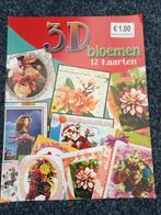 boek 3d bloemen 12 kaarten, Hobby en Vrije tijd, Kaarten | Zelf maken, Nieuw, Knipvel, Ophalen of Verzenden, Natuur