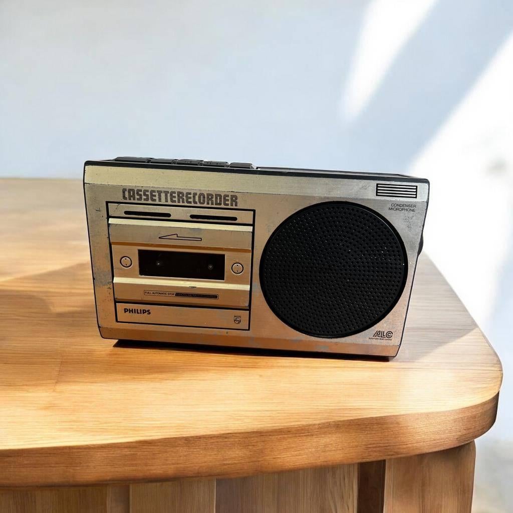 Vintage casssette recorder /radio Philips Hopper D6210, Audio, Tv en Foto, Radio's, Ophalen