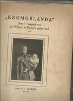 Plaatjesalbum  KROMOBLANDA  over voormalig Ned.Indië 1915., Ophalen of Verzenden, Gelezen, H.F. Tillema, Plaatjesalbum