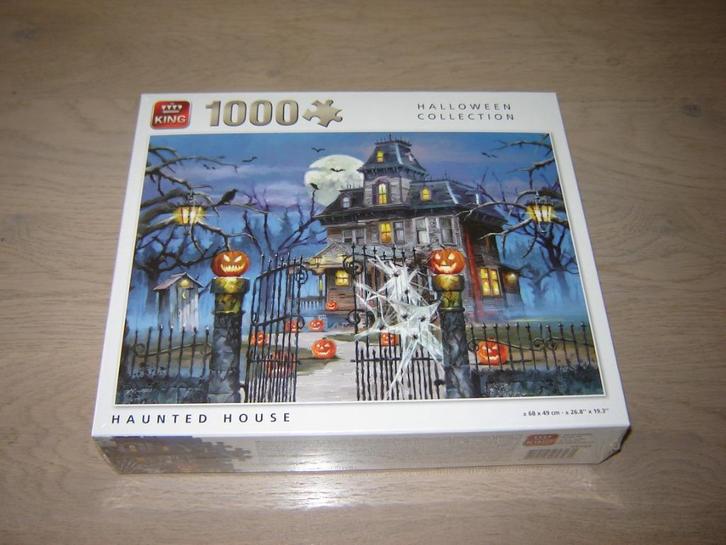Puzzel HAUNTED HOUSE 1000 st. NIEUW !, Hobby en Vrije tijd, Denksport en Puzzels, Nieuw, Legpuzzel, 500 t/m 1500 stukjes, Ophalen of Verzenden