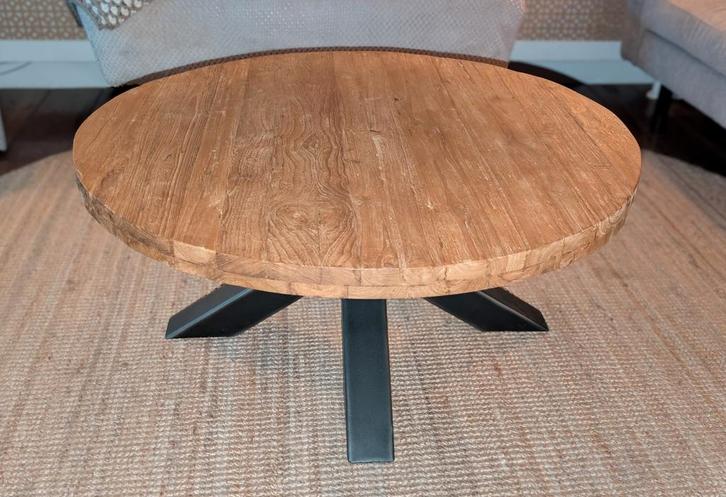 Ronde salontafel, Huis en Inrichting, Tafels | Salontafels, Zo goed als nieuw, Minder dan 50 cm, 50 tot 100 cm, 50 tot 100 cm