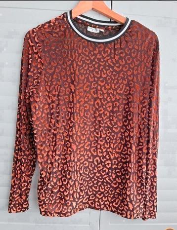 Gaaf panterprint shirt L XL 42 44 zgan rood zwart City Life beschikbaar voor biedingen